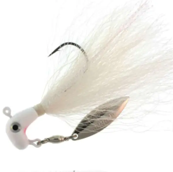 BM BUCKTAIL PRO WHT/WHT/WHT 3/8 - Blakemore Sales Corporati