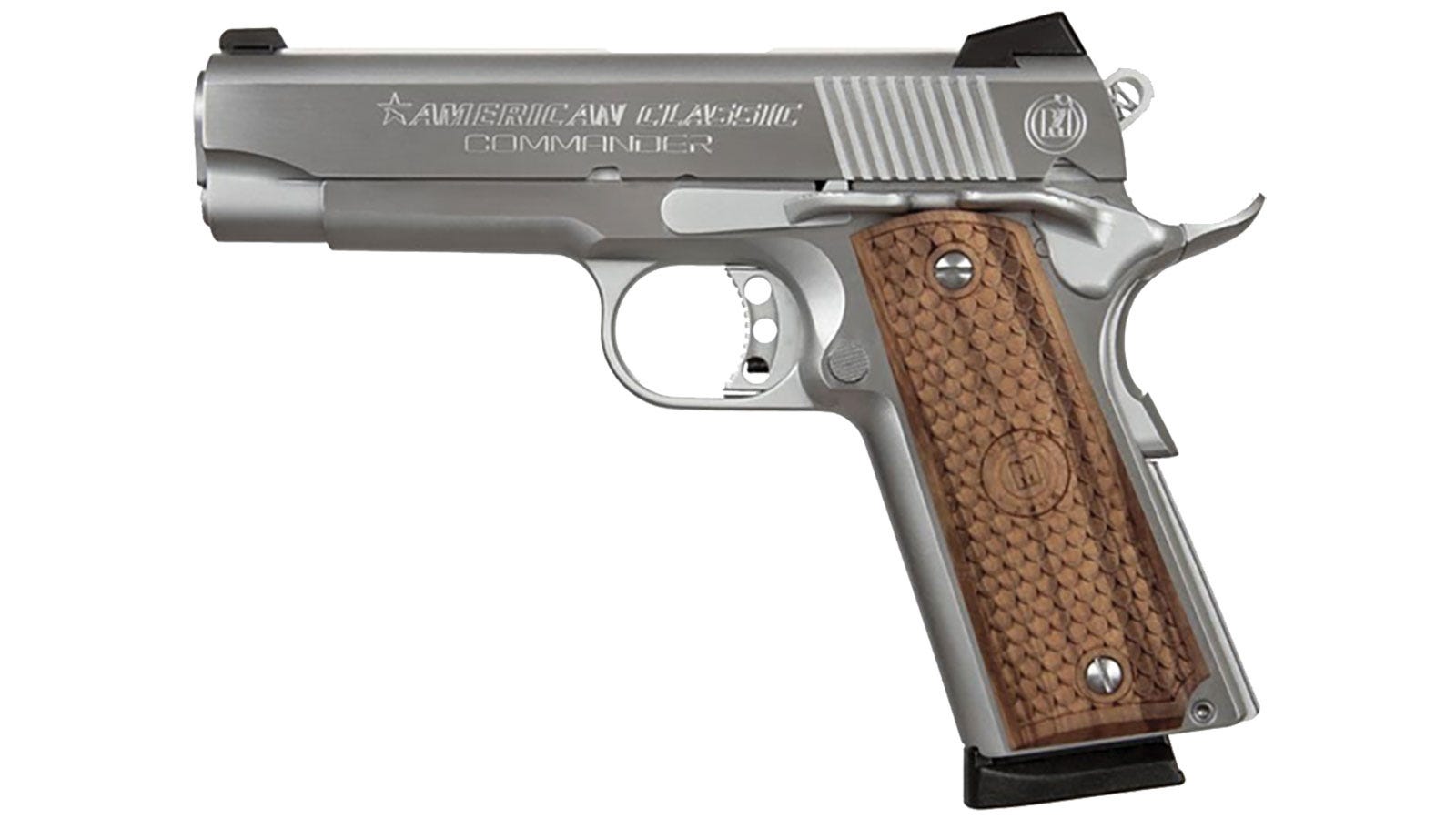 AMERICAN CLASSIC COMMANDER 1911 9MM HGA CHROME 9RD - American Classic