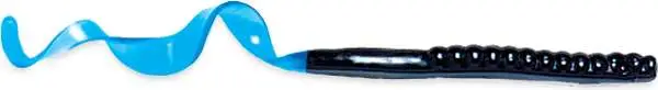 CUL 7.5" WORM 13BG BLK/BLUE TAIL - Culprit Worms
