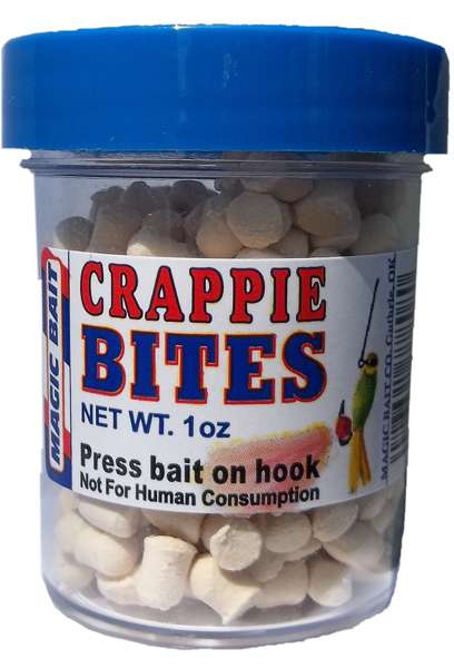 MAGIC CRAPPIE BITES WHITE 1OZ - Magic Catfish Bait