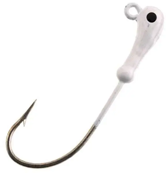 H&H ROUND JIGHEAD 1/8oz 10PK WHT - H & H Lure