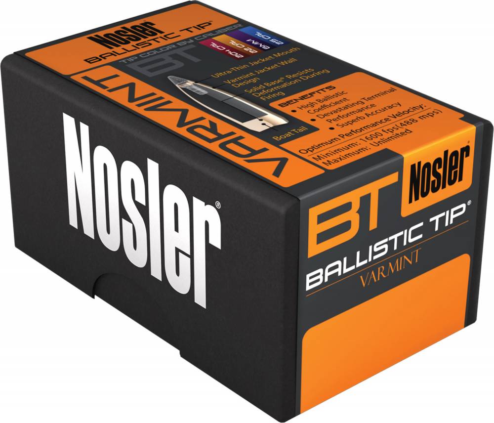 Nosler 45498 Ballistic Tip Varmint .22 Cal .224 50 gr Ballistic Tip