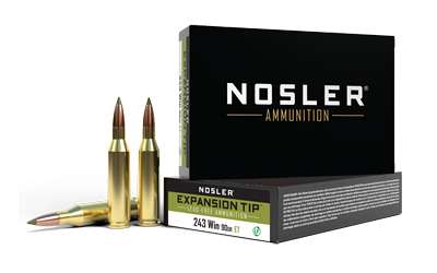 Nosler E-Tip Ammunition 243 Win 90 gr Lead-Free 20 Bx-img-0