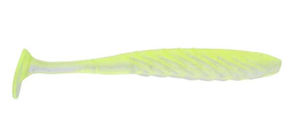 YUM PULSE 4" CHARTREUSE CLEAR SHAD - Yum