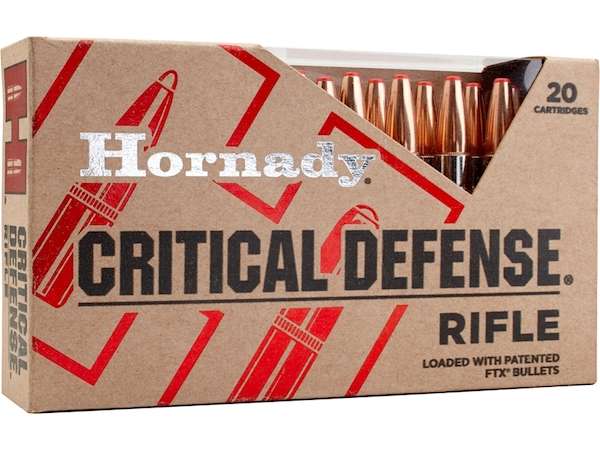 Hornady 80920 Critical Defense  308 Win 155 gr Flex Tip eXpanding 20 Bx/ 10-img-0