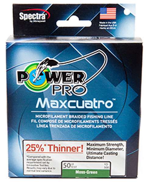 PWR PRO MAXCUATRO 100LB 1500YDS GRN - Power Pro Line