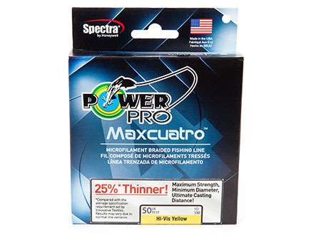 PWR PRO MAXCUATRO 100LB 3000YDS YEL - Power Pro Line