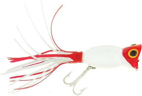 ARBO HULA POP 5/8 2.25" WHT RED HD - Arbogast