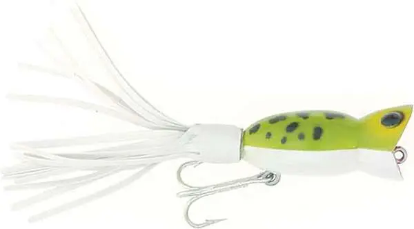 ARBO HULA POP 3/8 2" FROG WHT BLY - Arbogast