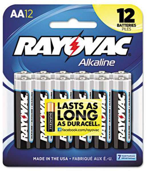 RAY-O-VAC ALKALINE BATTERY AA 12PK | MAD Partners Inc