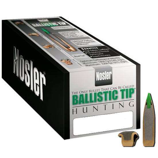 Nosler Ballistic Tip Hunting 30 Caliber .308 150 GR Spitzer 50 Per Box-img-0