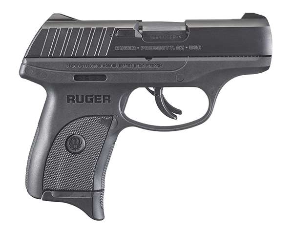 Ruger, EC9s, Compact, 3.1", 9MM, 7RD, Thumb Safety, Fixed Sights, Black Oxi-img-0