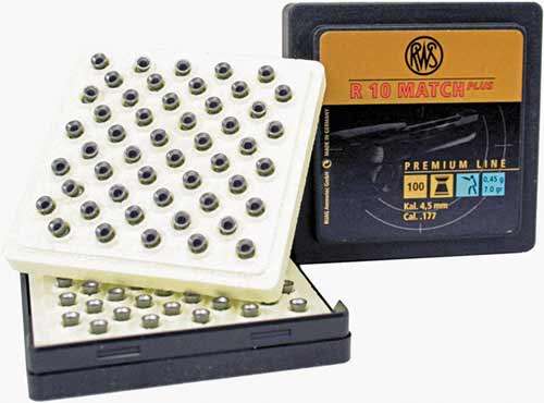 RWS PELLETS .177 R10 MATCH 7 GRAINS 500-PACK - Rws