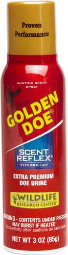 WRC DEER LURE GOLDEN DOE AEROSOL 3FL OZ - Wildlife Research