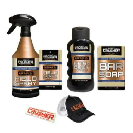 SCENTCRUSHER FIELD SPRAY VALUE PACK W/FREE HAT & DECAL - Scent Crusher (mojack Distributing)