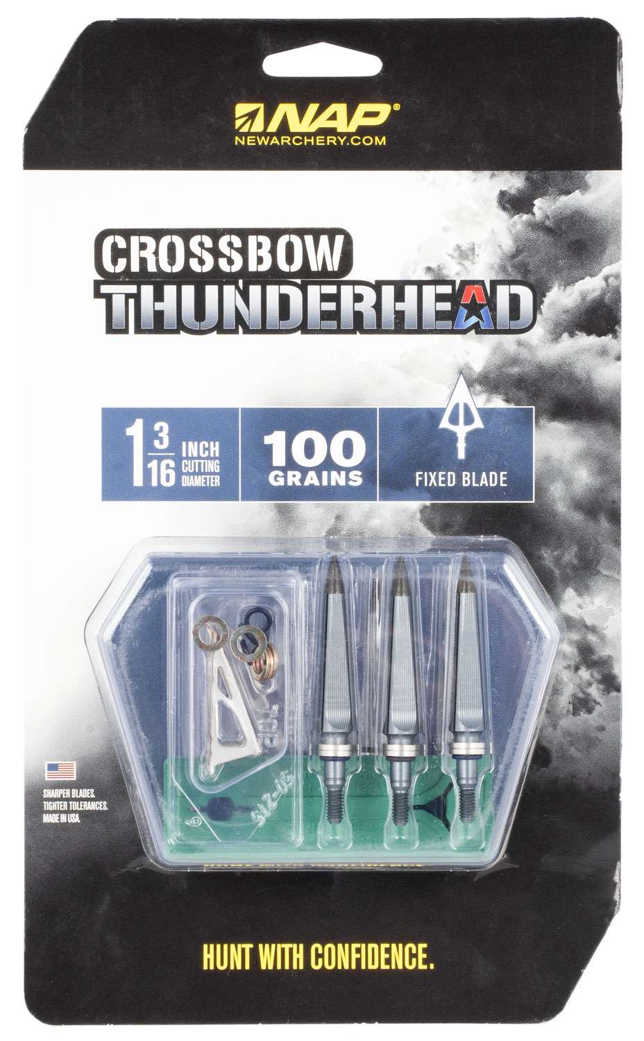 Walkers Nap 60 694 Thunderhead Crossbow 100 Grain Broadhead 5 Pack Larrys Pistol And Pawn 9609