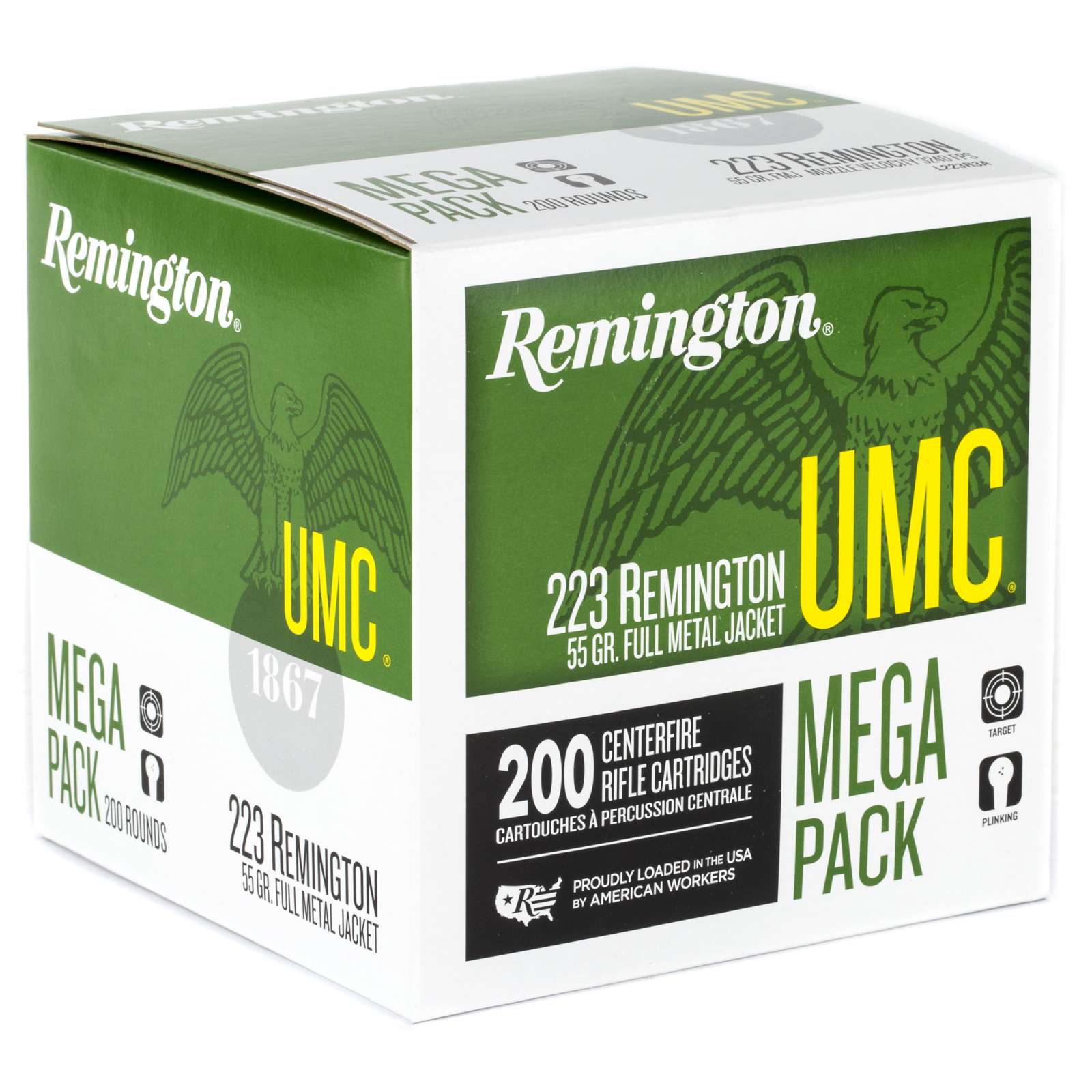 Remington Ammunition L223r3a Umc 223 Rem 55 Gr Full Metal Jacket Fmj 200 Bx 4 Cs Not Just Guns 