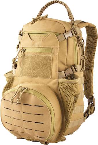 RED ROCK AMBUSH PACK COYOTE W/ COLLAPSILBE MESH GEAR POCKT - Red Rock Gear