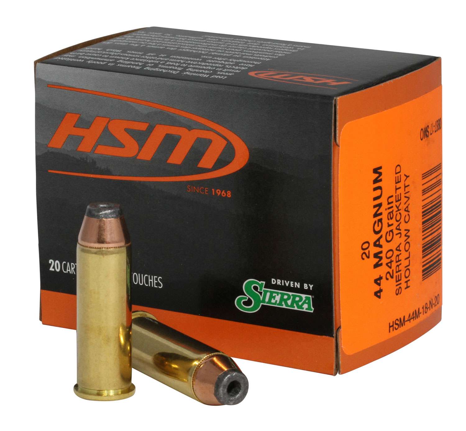  44M18N20 Pro Pistol 44 Rem Mag 240 Gr Jacketed Hollow Cavity Ammo