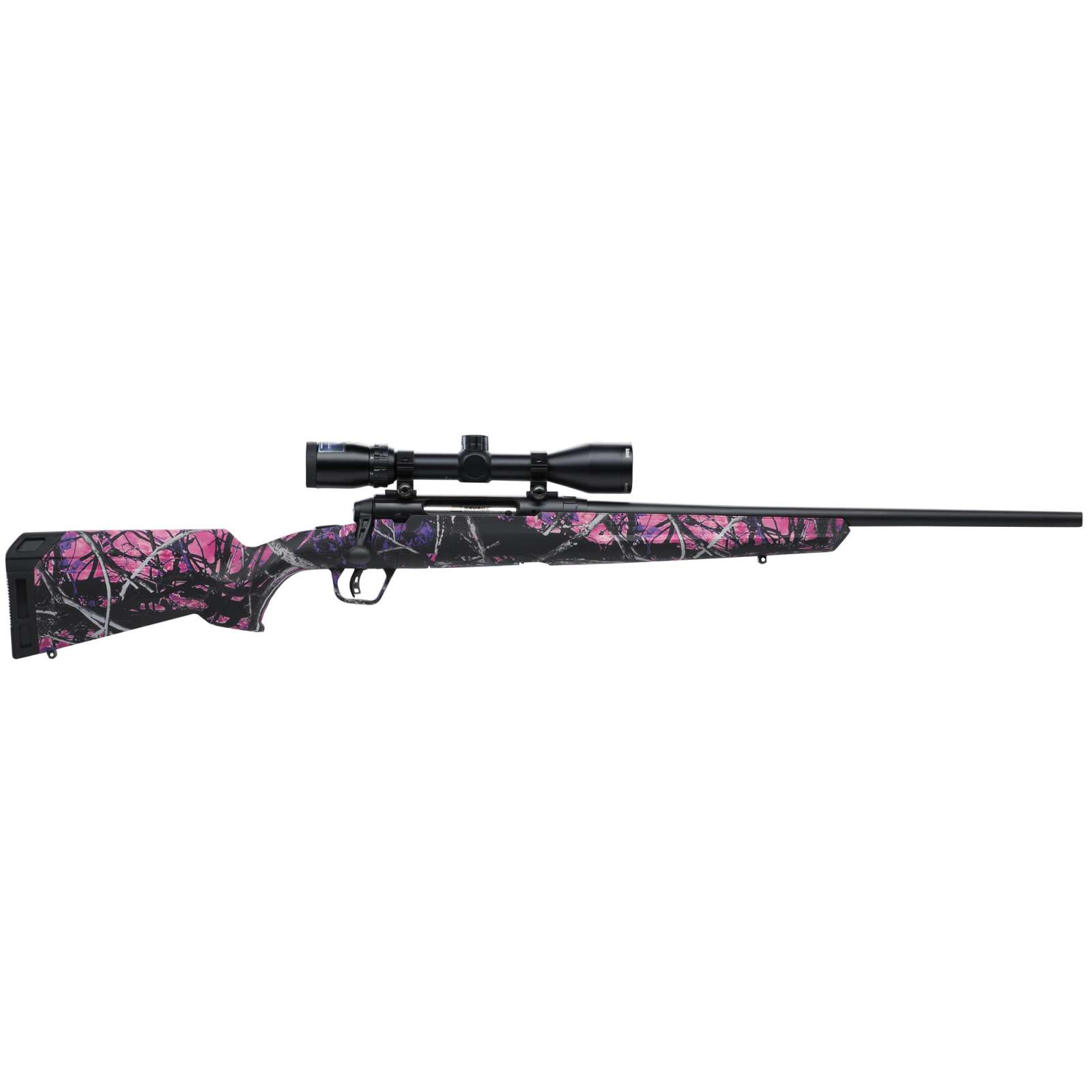 Savage Axis II Compact 243 Win 4+1 20" Muddy Girl Matte Black Right Youth/C-img-1