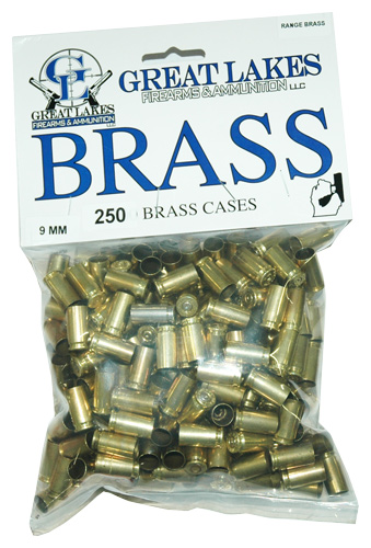 once shot 9mm brass