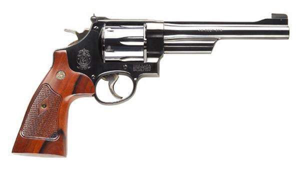Smith & Wesson 150256 25 Classic 45 Colt (LC) 6 Round 6.50" Blued Walnut Gr-img-0