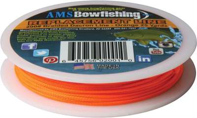 AMS BOWFISHING REPLACEMENT LINE ORANGE #200 25 YARDS - Ams Bowfishing