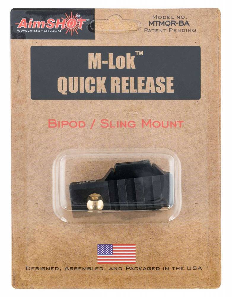 Aimshot MTMQRBA M-LOK QD Adapter Picatinny Rail for Bipod Black ...