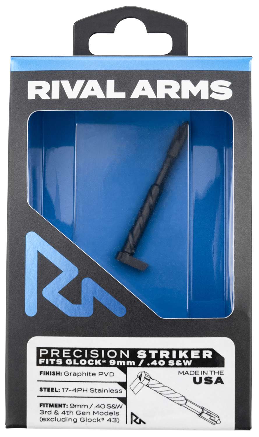 Rival Arms RARA40G001B Precision Striker 9mm/40 S&W Glock Gen3-4 Graphite