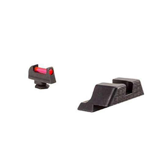 Trijicon 601029 Fiber Sight Set Glock Fits Glock 42/43 Fiber Optic Red ...