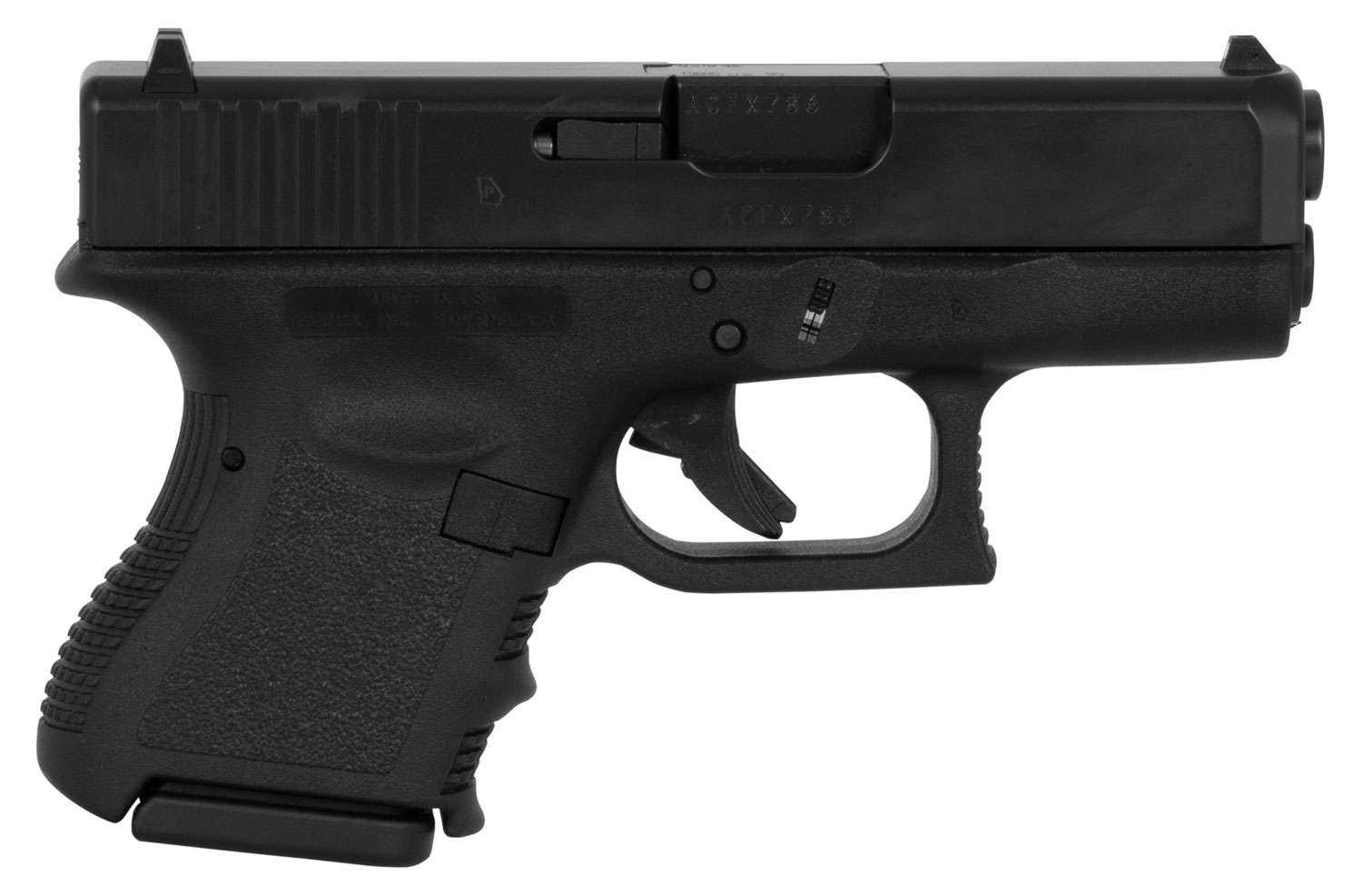 Glock UI2650201 G26 Gen 3 Double 9mm Luger 3.42