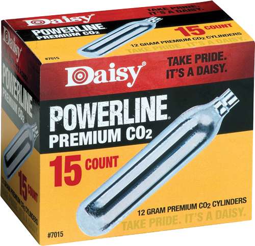 Daisy 7015 Powerline Co2 Cylinder 12 Gram 15 Per Pack Warrior Gun Range