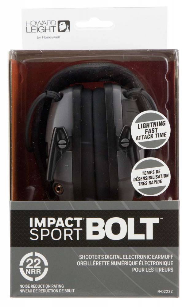 Howard Leight R02232 Impact Sport Bolt Electronic Muff 22 dB Over the
