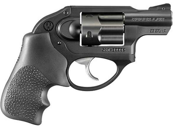 New Ruger LCR 38 Special +P 1.87" 5rd Black Hogue Grip-img-0
