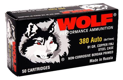 WOLF AMO 9MM 115GR FMJ STEEL CASE 800-RD MILITARY TIN - Wolf