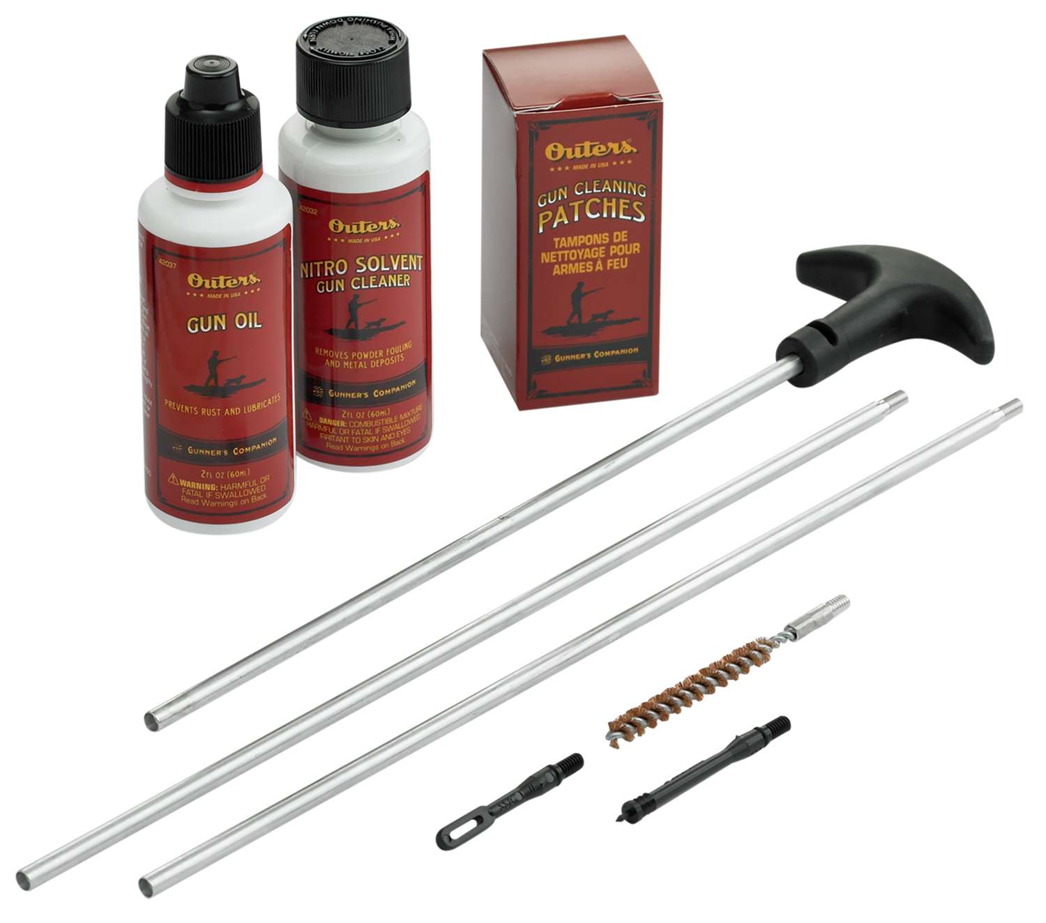 Outers 96219 Rifle Cleaning Kit 6.5mm-243 Cal Bronze Brush (Clam ...