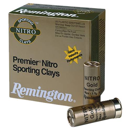 Remington Ammunition Nitro Premier Sporting Clays 12 Gauge 2.75" 1 oz 7.5 Shot 25 Bx/ 10 - Remington