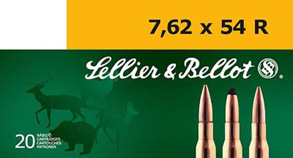 Sellier & Bellot SB76254RA Rifle  7.62x54mmR 180 gr Full Metal Jacket (FMJ) 20 Bx/ 20 Cs