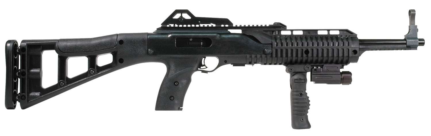 Hi-Point - MKS 995TS FG FL Carbine 9mm 16.5 Barrel Adj Sights BlackPolymer Forward Grip & Flashlight 10-rd