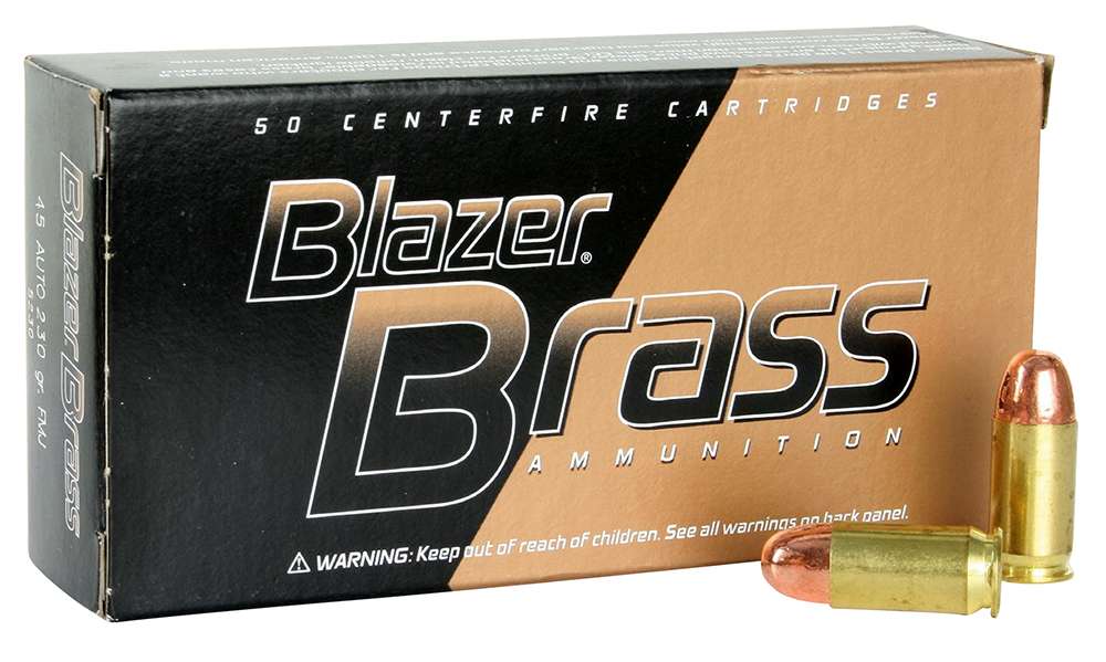 CCI 5230 Blazer Brass 45 ACP 230 gr Full Metal Jacket (FMJ) 50 Bx/ 20