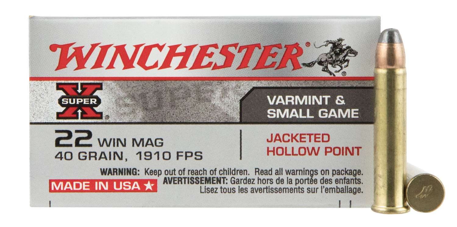 Winchester Ammo X22MH Super-X 22 Mag 40 Gr Jacketed Hollow Point (JHP ...