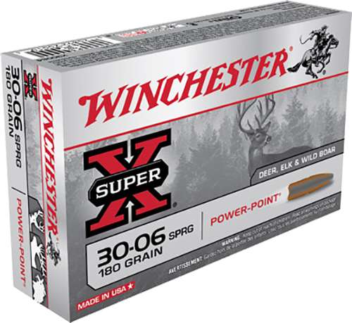 Winchester Ammo X30064 Super-X 30-06 Springfield 180 gr Power-Point (PP ...