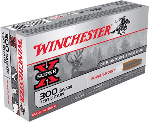 Winchester Ammo X3001 Super X 300 Savage 150 Gr Power Point PP 20 Bx 