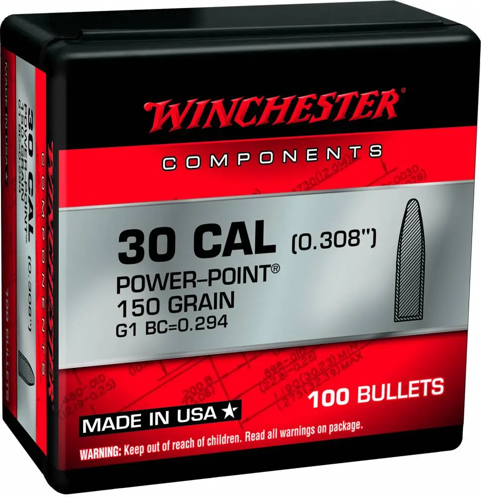 Winchester Ammo WB30PP150 Centerfire Rifle 30 Cal .308 150 gr Power