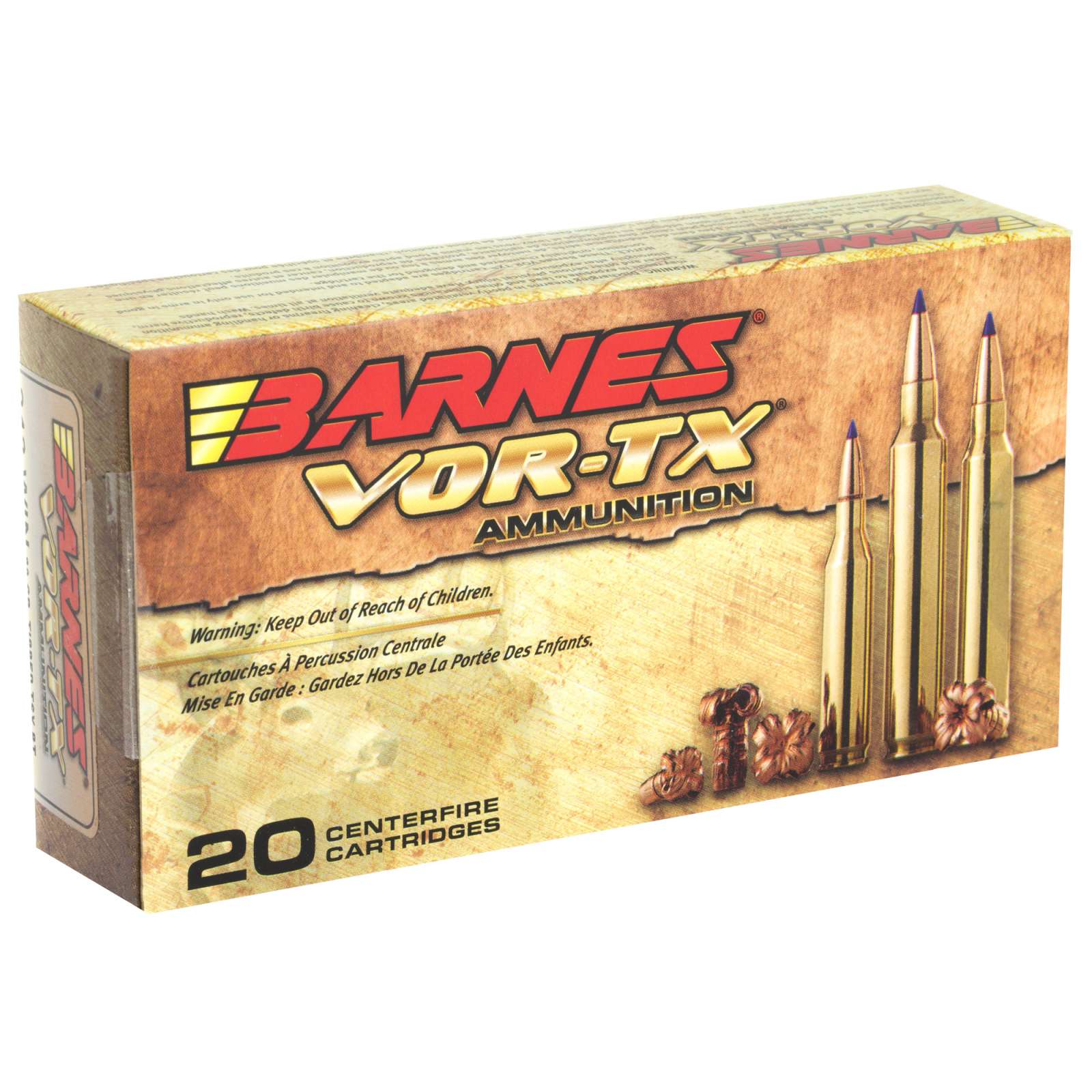 Barnes Bullets 21522 VOR-TX Rifle  243 Win 80 gr Tipped TSX Boat Tail 20 Bx-img-1