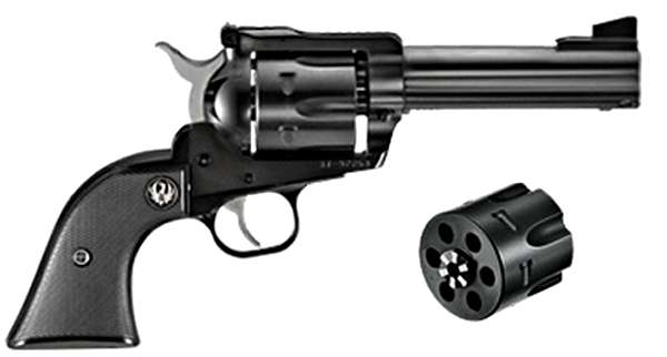New Ruger Blackhawk Convertible 357 Mag/9mm 4.6" 6 Rd Black-img-0