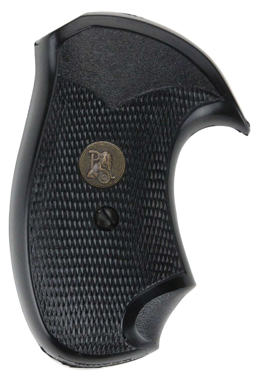 Pachmayr 03252 Compact Pistol Grip S&W J Frame Round Butt Black Rubber ...