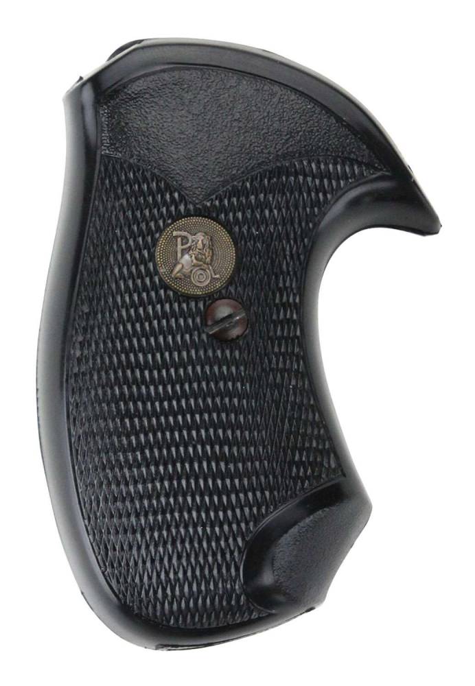 Pachmayr 03147 Compact Pistol Grip Rossi Small Revolvers Black Rubber