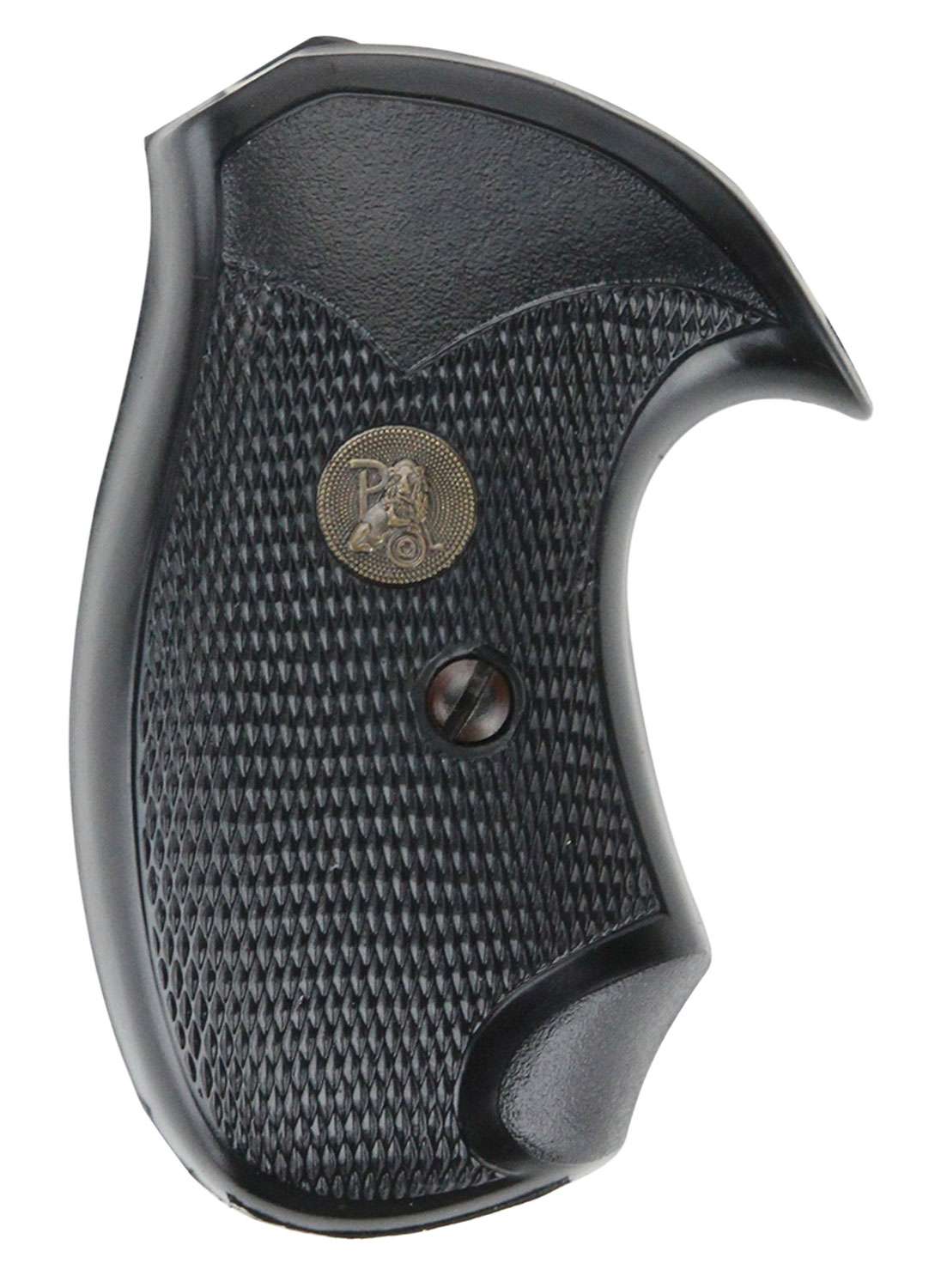 Pachmayr 03255 Compact Pistol Grip S&W J Frame Square Butt Black Rubber ...