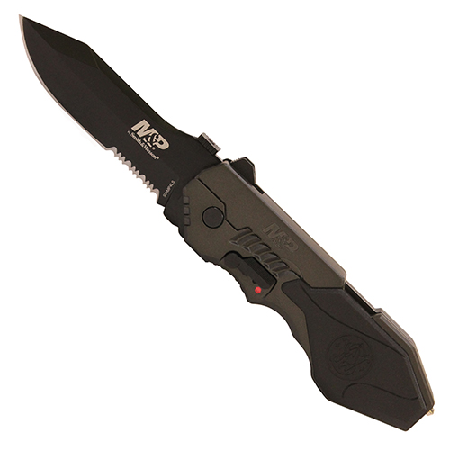 S&W Knives SWMP4LS M&P Folder 3.6" 4034 Stainless Steel Clip Point